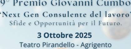 PREMIO CUMBO – IX Edizione – 03 ottobre 2025